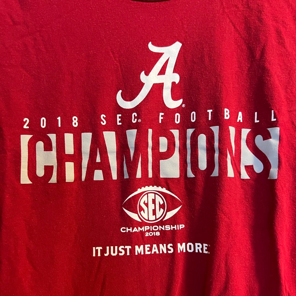 University of Alabama 2018 SEC Champions tshirt